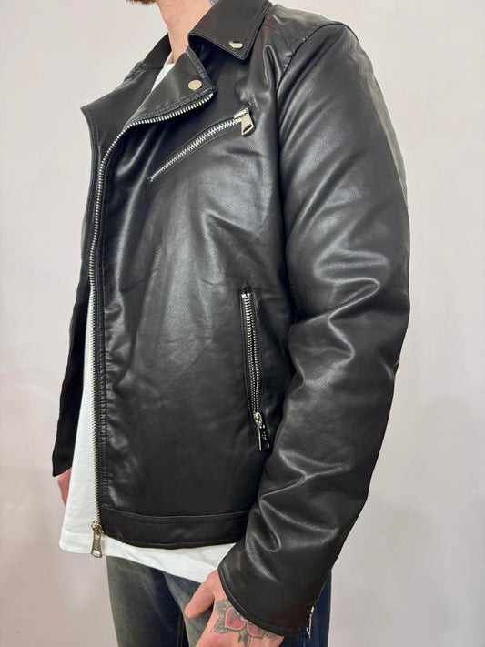 Giubbotto Chiodo Eco Pelle NJB