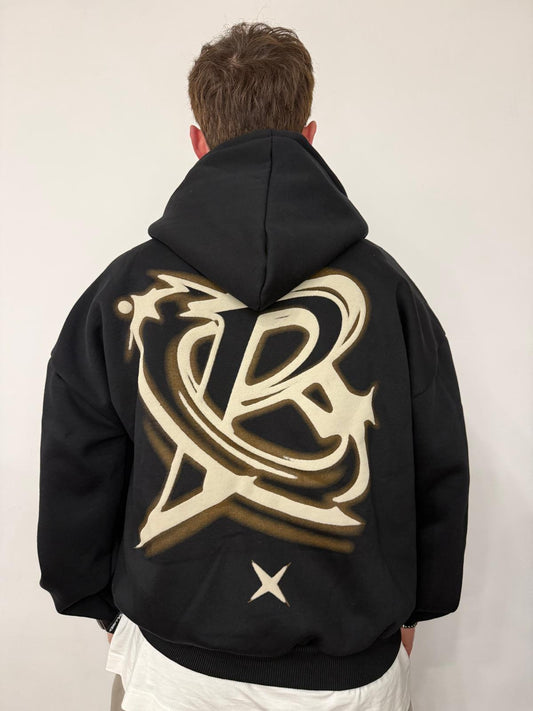 Felpa Boxy Zip Retro